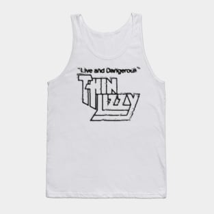 thin lizzy graffiti logo graphic Tank Top